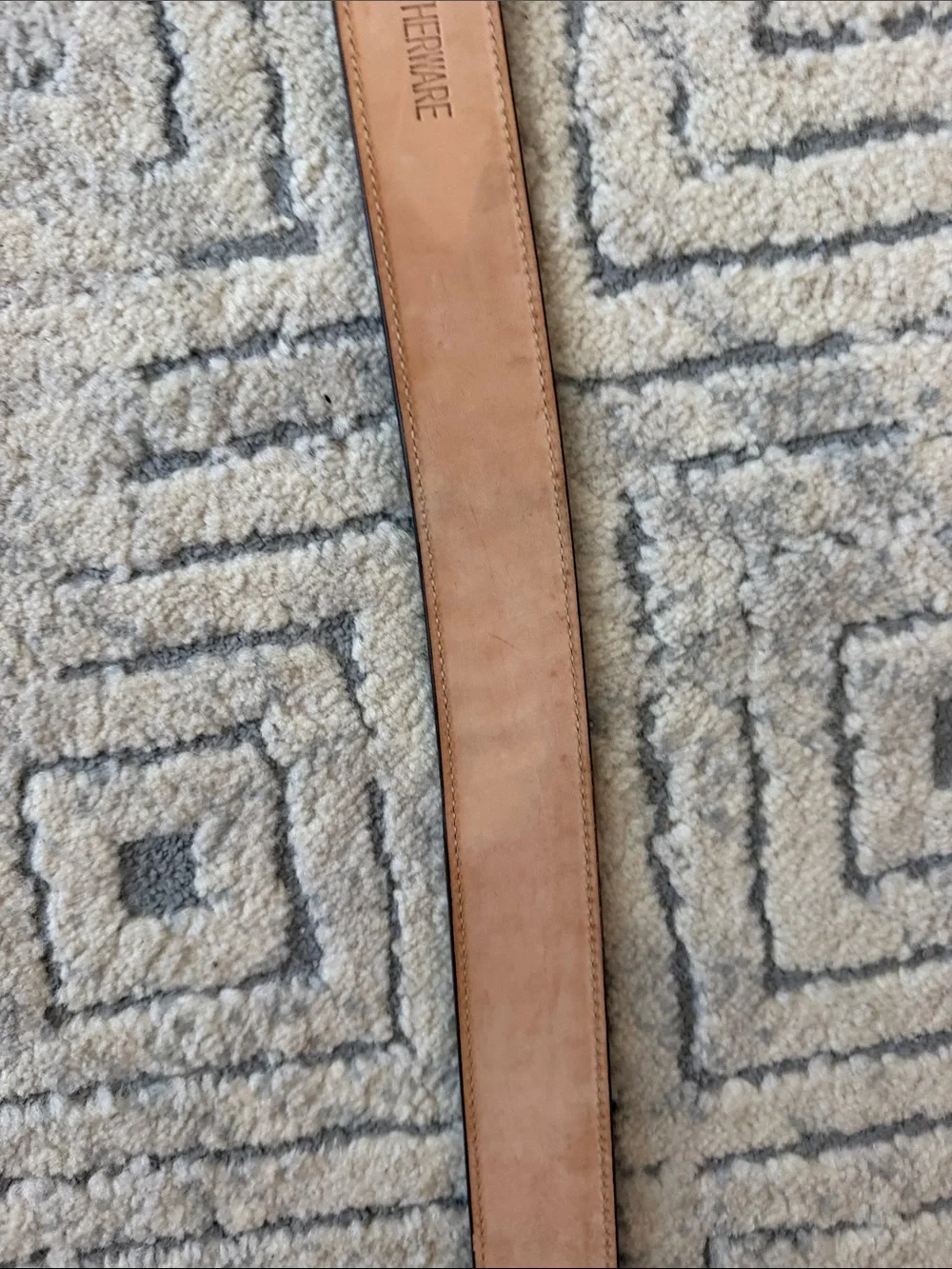 Coach Brown Leather Belt with Silver Buckle